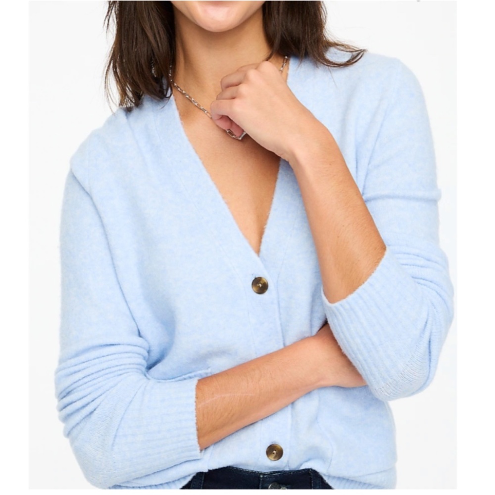 Brand New J.Crew V Neck Cardigan Sweater In Extra Soft Yarn